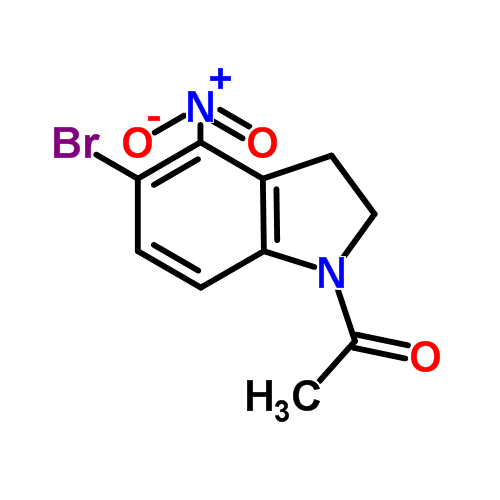 1-(5-Bromo-4-nitroindoline)ethanone Structure,1116339-78-6Structure