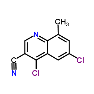 4,6-Dichloro-8-methylquinoline-3-carbonitrile Structure,112190-04-2Structure