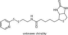 5-(2-氧代六氫-1H-噻吩并[3,4-d]咪唑-4-基)-N-[2-(2-吡啶基二硫基)乙基]戊酰胺結(jié)構(gòu)式_112247-65-1結(jié)構(gòu)式