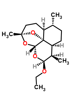 10-乙氧基-1,5,9-三甲基-11,14,15-三氧雜四環(huán)[10.2.1.0<sup>4,13</sup>.0<sup>8,13</sup>]十五烷結(jié)構(gòu)式_112297-79-7結(jié)構(gòu)式