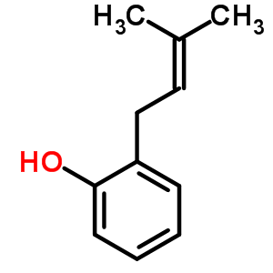 O-異戊二烯基苯酚結(jié)構(gòu)式_1128-92-3結(jié)構(gòu)式