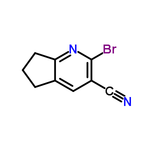 2-Bromo-6,7-dihydro-5h-cyclopenta[b]pyridine-3-carbonitrile Structure,113124-08-6Structure