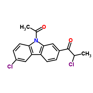 9-Acetyl-6-chloro-2-(2-chloro-1-oxopropyl)-9h-carbazole Structure,114041-34-8Structure