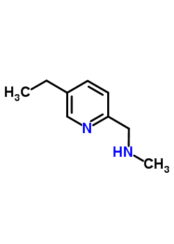 1-(5-乙基吡啶-2-基)-N-甲基甲胺結(jié)構(gòu)式_114366-10-8結(jié)構(gòu)式