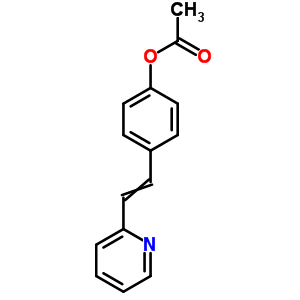 Phenol,4-[2-(2-pyridinyl)ethenyl]-, 1-acetate Structure,1149-57-1Structure