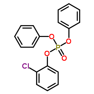 Phosphoric acid,2-chlorophenyl diphenyl ester Structure,115-85-5Structure