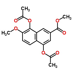 4,8-Bis(acetyloxy)-7-methoxy-2-naphthalenecarboxylic acid methyl ester Structure,115061-29-5Structure