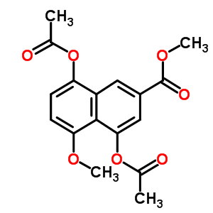 4,8-Bis(acetyloxy)-5-methoxy-2-naphthalenecarboxylic acid methyl ester Structure,115061-31-9Structure