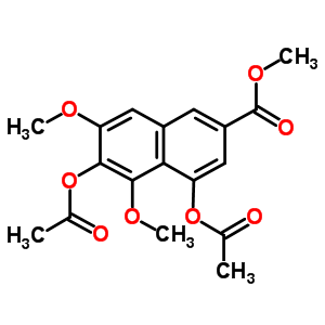 4,6-Bis(acetyloxy)-5,7-dimethoxy-2-naphthalenecarboxylic acid methyl ester Structure,115061-33-1Structure