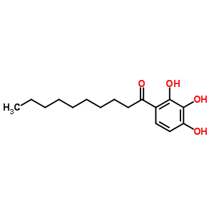 1-Decanone,1-(2,3,4-trihydroxyphenyl)- Structure,1154-72-9Structure