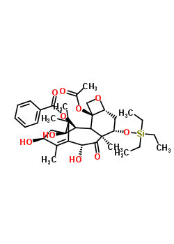 7-O-(三乙基硅烷基)-10-去乙?；鶟{果赤霉素III結構式_115437-18-8結構式