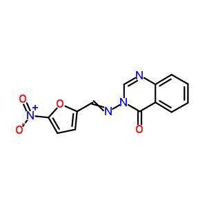 4(3H)-quinazolinone,3-[[(5-nitro-2-furanyl)methylene]amino]- Structure,1157-41-1Structure