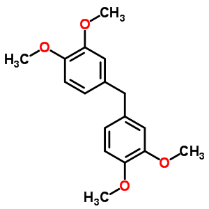 Benzene,1,1-methylenebis[3,4-dimethoxy- Structure,1158-27-6Structure