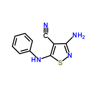 3-Amino-5-(phenylamino)-4-isothiazolecarbonitrile Structure,117377-43-2Structure