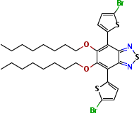 4,7-Bis(5-bromothiophen-2-yl)-5,6-bis(octyloxy)benzo[c] [1,2,5]thiadiazole Structure,1192352-10-5Structure