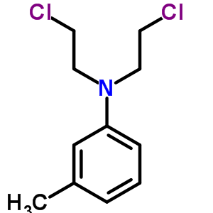 N,n-bis(2-chloroethyl)-3-methylaniline Structure,1204-57-5Structure