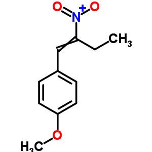 Benzene,1-methoxy-4-(2-nitro-1-buten-1-yl)- Structure,1208-78-2Structure