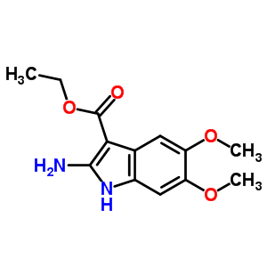 2-Amino-5,6-dimethoxy-1h-indole-3-carboxylic acid ethyl ester Structure,121641-88-1Structure