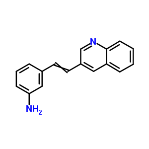 Benzenamine,3-[2-(3-quinolinyl)ethenyl]- Structure,1222-82-8Structure