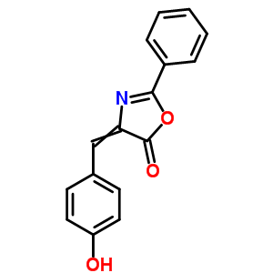 5(4H)-oxazolone,4-[(4-hydroxyphenyl)methylene]-2-phenyl- Structure,1226-71-7Structure