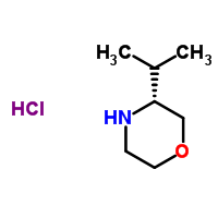 (R)-3-異丙基嗎啉鹽酸鹽結(jié)構(gòu)式_1227917-52-3結(jié)構(gòu)式