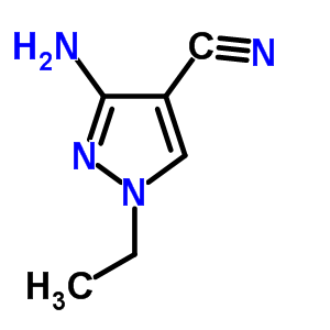 3-Amino-1-ethyl-1h-pyrazole-4-carbonitrile Structure,122799-95-9Structure