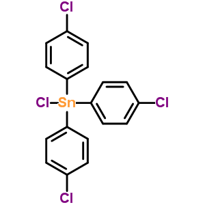 Stannane,chlorotris(4-chlorophenyl)- Structure,1235-30-9Structure