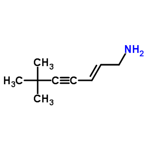 (E)-6,6-二甲基-2-庚-1-烯-4-炔-1-胺結(jié)構(gòu)式_123926-47-6結(jié)構(gòu)式