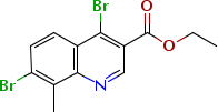 4,7-Dibromo-8-methylquinoline-3-carboxylic acid ethyl ester Structure,1242260-52-1Structure