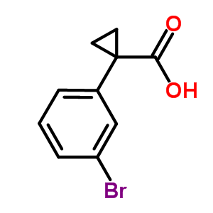 1-(3-Bromophenyl)cyclopropanecarboxylic acid Structure,124276-95-5Structure