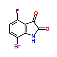 7-Bromo-4-fluoroindoline-2,3-dione Structure,1245648-36-5Structure