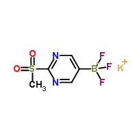 Potassiumtrifluoro(2-(methylsulfonyl)pyrimidin-5-yl)borate Structure,1245906-71-1Structure