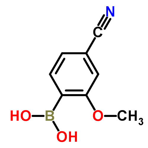 4-Cyano-2-methoxyphenylboronic acid Structure,1256345-67-1Structure