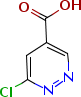 6-Chloropyridazine-4-carboxylic acid Structure,1256794-24-7Structure