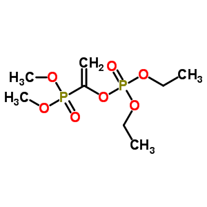 Phosphoric acid 1-(dimethoxyphosphinyl)ethenyldiethyl ester Structure,126-61-4Structure