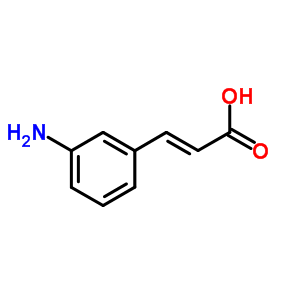(2E)-3-(3-氨基苯基)丙烯酸結(jié)構(gòu)式_127791-53-1結(jié)構(gòu)式