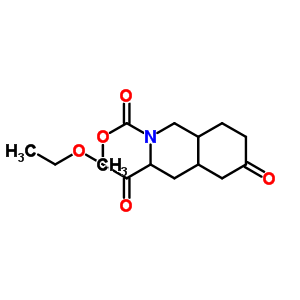 3-Ethyl 2-methyl 6-oxooctahydroisoquinoline-2,3(1h)-dicarboxylate Structure,128073-42-7Structure