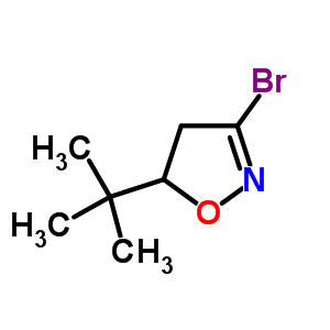 3-Bromo-5-(1,1-dimethylethyl)-4,5-dihydro-isoxazole Structure,128464-85-7Structure