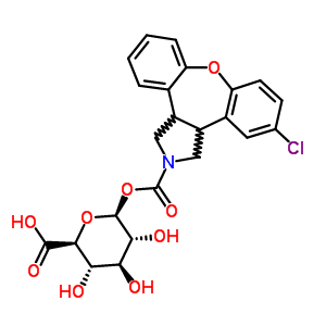 N-desmethyl asenapine n-carbamoyl glucuronide Structure,128923-28-4Structure