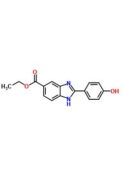 5(6)-Carbethoxy-2-(4-hydroxyphenyl)-benzimidazole Structure,129011-98-9Structure