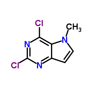 5H-Pyrrolo[3,2-d]pyrimidine, 2,4-dichloro-5-methyl- Structure,129872-81-7Structure