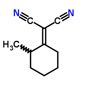 Propanedinitrile,2-(2-methylcyclohexylidene)- Structure,13017-64-6Structure