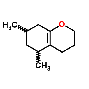 2H-1-benzopyran,3,4,5,6,7,8-hexahydro-5,7-dimethyl- Structure,13030-86-9Structure