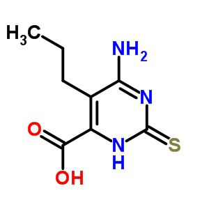 6-Amino-5-propyl-2-sulfanylidene-3h-pyrimidine-4-carboxylic acid Structure,13164-79-9Structure