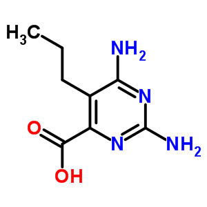 4-Pyrimidinecarboxylicacid, 2,6-diamino-5-propyl- Structure,13166-62-6Structure