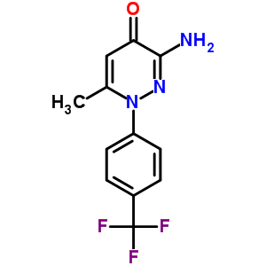 3-Amino-6-methyl-1-(3-(trifluoromethyl)phenyl)pyridazin-4(1h)-one Structure,133220-91-4Structure