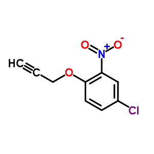 4-Chloro-2-nitro-1-prop-2-ynoxy-benzene Structure,13350-16-8Structure