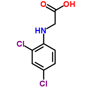 2-[(2,4-Dichlorophenyl)amino]acetic acid Structure,13370-65-5Structure