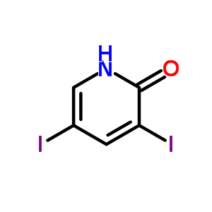 3,5-Diiodopyridin-2-ol Structure,13472-80-5Structure