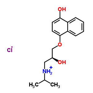 (2S)-2-羥基-3-[(4-羥基-1-萘基)氧基]-N-異丙基-1-丙氯化銨結(jié)構(gòu)式_135201-50-2結(jié)構(gòu)式